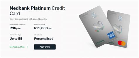 interest rate on nedbank platinum credit card